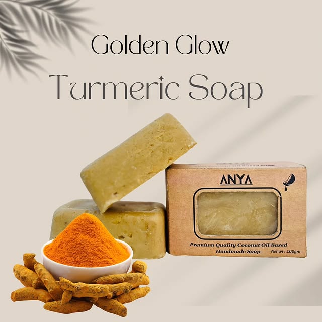 Anya Soaps Turmeric Glow Soap - Brightening natural antioxidant soap